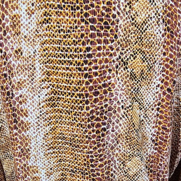 MKT Studio Snake Print Tie Cinch Long Sleeve Cardigan Sz XL 42 - Picture 7 of 11